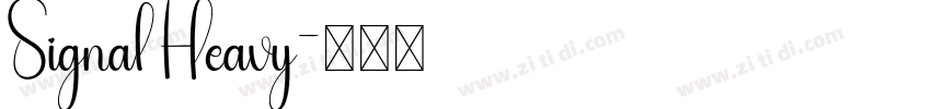 Signal Heavy字体转换